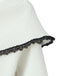 Abito in pizzo a maglia con spalle scoperte bianco anni '70