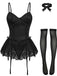 Completo body con corsetto e pizzo anni '60