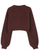 Cardigan corto in maglia di pan di zenzero natalizio marrone anni '60