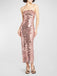 Abito con spalline sottili e spacco posteriore in paillettes anni '30
