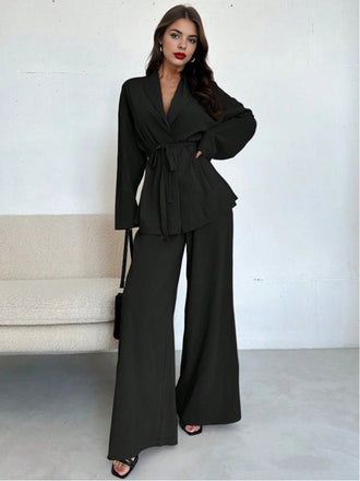 2PCS Completo blazer e pantaloni con lacci anni '60