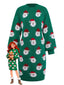Abito maglione verde da Babbo Natale anni '60