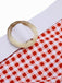 Set Bikini plaid scollo all'americana rosso anni '40