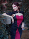 2PCS Abito a sirena e cappotto trasparente Halloween anni '30