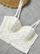 Corsetto in perle canotta a spina di pesce anni '80
