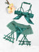 Pigiama patchwork con fiocco in rete anni '60