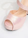 Scarpe con tacco alto in pelle sintetica San Valentino