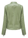 Giacca in pelle con collo alto e borchie anni '40