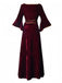 Abito Tangled Mother Gothel in velluto bordeaux anni '30