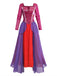 2PCS Top e gonna Hocus Pocus viola in pizzo floreale anni '30