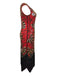 Abito flapper con scollo a V e perline e paillettes anni '20