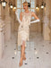 Abito flapper con nappe e perline e paillettes anni '20