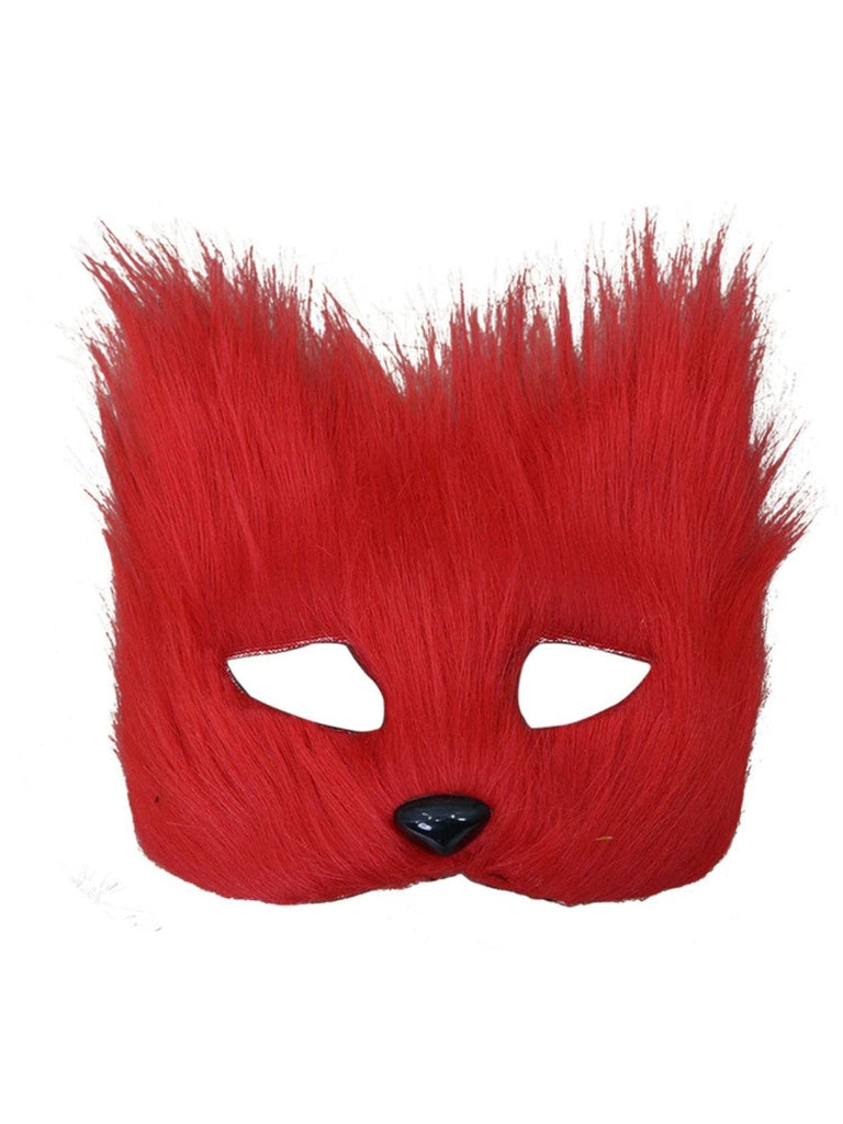Maschera di volpe pelosa per feste di Halloween