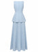 2PCS Top in maglia senza maniche e gonna plissettata anni '30