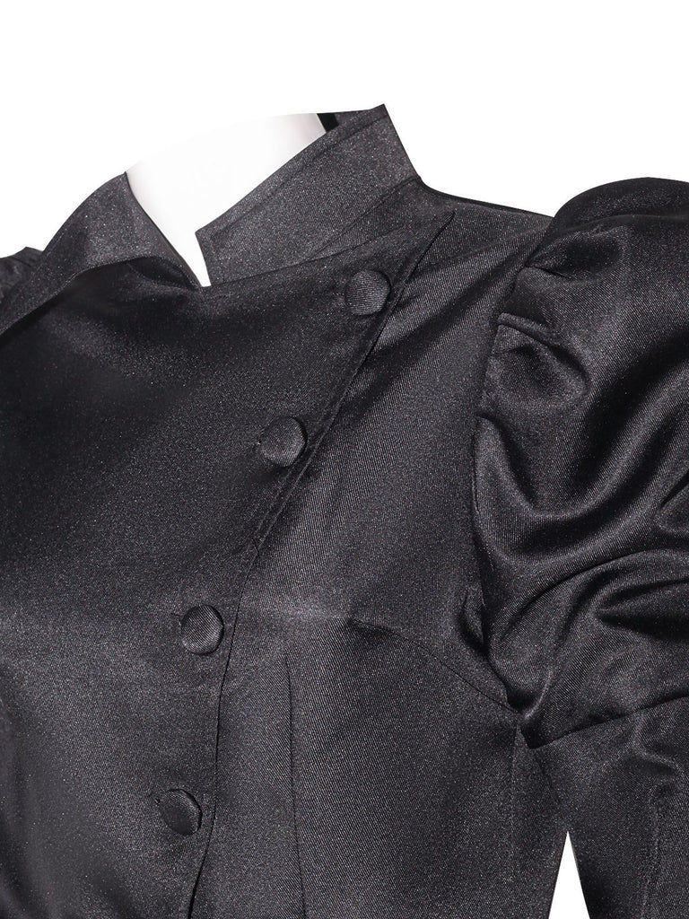 Abito da strega ispirato a wicked e cappello nero anni '40