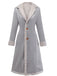 Cappotto in camoscio di media lunghezza con revers anni '30