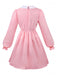 Costume di Stranger Things vestito Eleven rosa anni '80