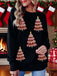 Maglione con paillettes a forma di albero di Natale anni '80