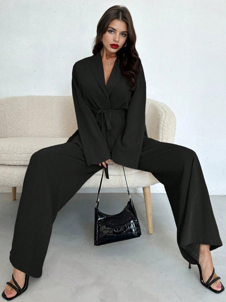 2PCS Completo blazer e pantaloni con lacci anni '60