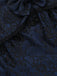 Top in pizzo con spalle scoperte e nappe Halloween blu anni '30