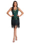 [Prevendita] Abito flapper con paillettes e orlo con frange anni '20