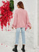 Cardigan a maglia con fiori 3D e maniche lunghe anni '30