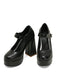 Scarpe Mary Jane con tacco alto fibbia e ritagli a cuore