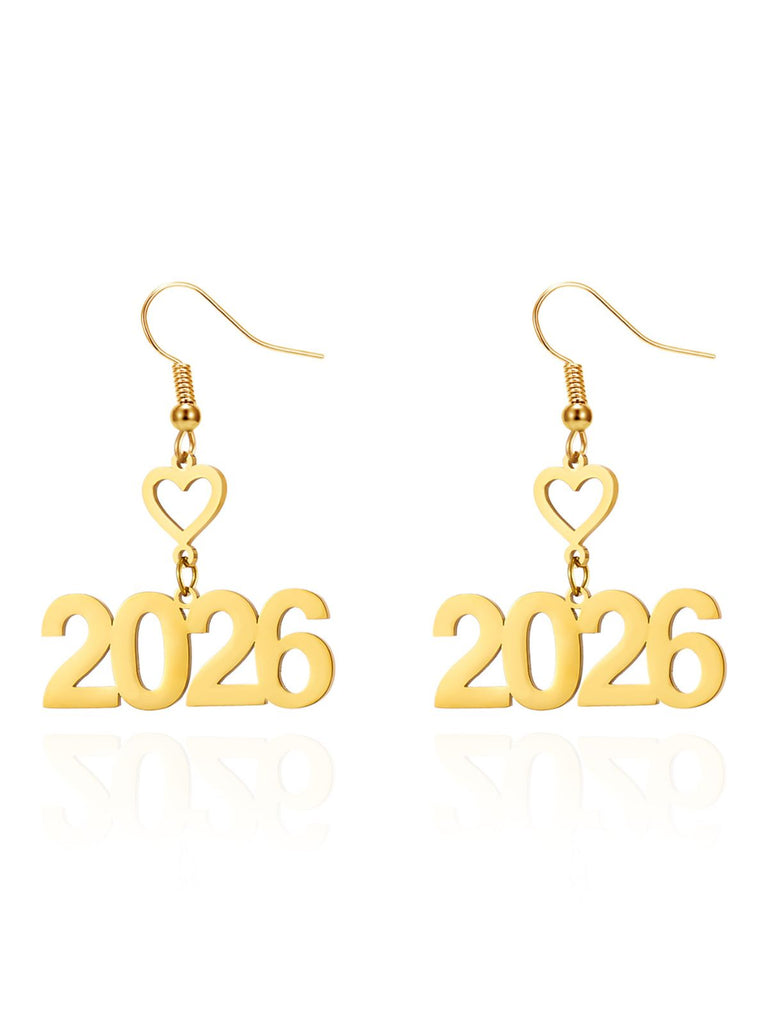 Orecchini pendenti 2026 in lega traforata