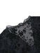 Camicetta trasparente con pizzo idrosolubile nero anni '60