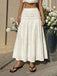 Gonna Maxi Bohémien Testurizzata Smock Beige Anni '70 2