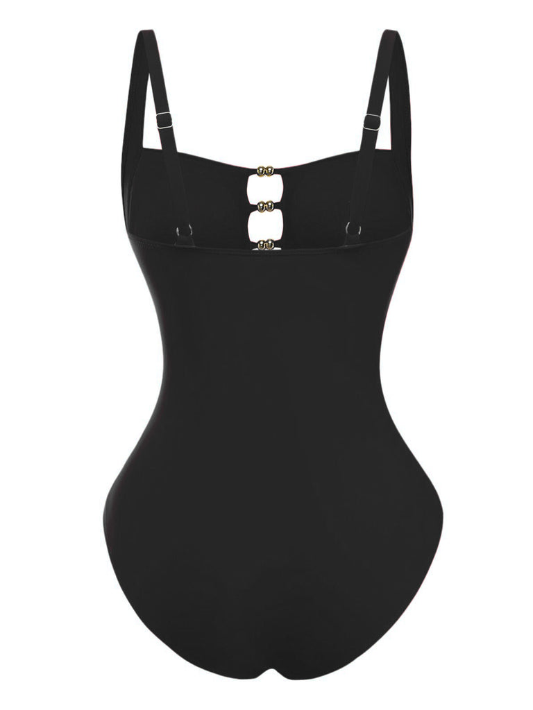 Costume Intero Ruched con Taglio Contenitivo Anni '50 11