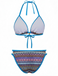 Set Bikini Bohémien Geometric in Maglia Halter Anni '70 13