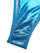 Set Bikini Blu Metallizzato Shell Halter Anni '80 7