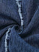 Tuta Lunga Blu in Denim Wide-Leg Overalls Frayed Anni '70 7