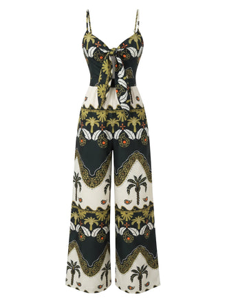 Set Bikini a Righe Colorblock con Allacciatura al Collo Anni '70 2