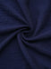 Abito lungo con ricami floreali blu navy anni '70
