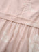 Abito rosa anni '40 senza maniche con scollo a V e cintura