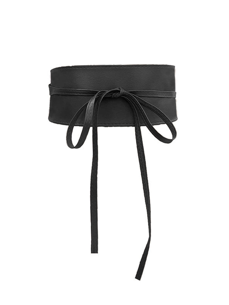 Cintura-larga-nero-con-fiocco-in-pelle-PU-vintage