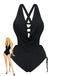Completo-tankini-nero-anni '40-con-lacci-e-scollo-incrociato