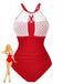 Costumi-intero-anni '40-in-pizzo-con-scollo-all'americana