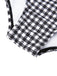 Costumi plaid spalline sottili bianco e nero anni '40