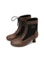 Stivali bassi con pizzo floreale vintage