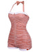 [Pre-Vendita] Costume Intero Nero Halter a Pois con Fiocco Anni '50 4