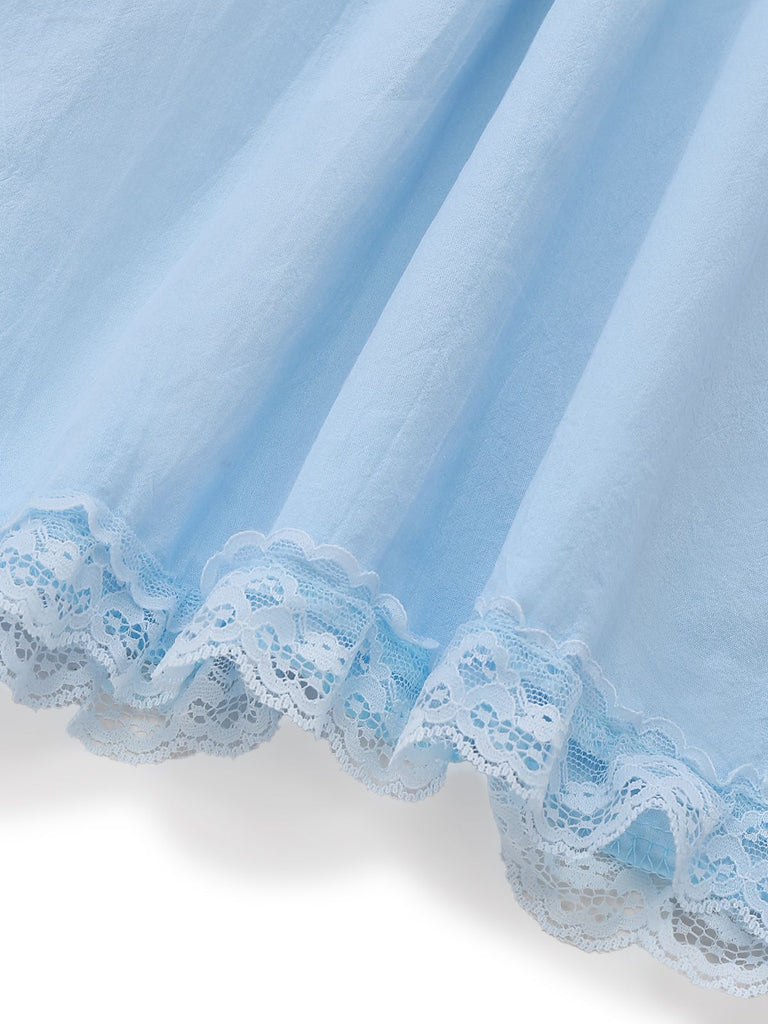 [Prevendita] Abito babydoll in pizzo con fiocco sulla schiena anni '60