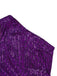 Tuta lunga monospalla con paillettes viola anni '70