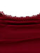 Abito bordeaux anni '30 in pizzo e spalle scoperte