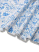 Abito a balze floreale con spalline sottili blu anni '70
