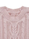Abito in maglia a trecce con orlo plissettato anni '40