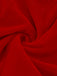 Abito con bordi in pelliccia del Grinch di Natale rosso anni '40