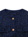 Gilet con cintura e bottoni in tweed anni '60